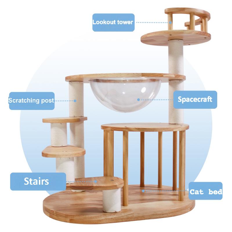 Solid Wood Cat Tree CaT-011