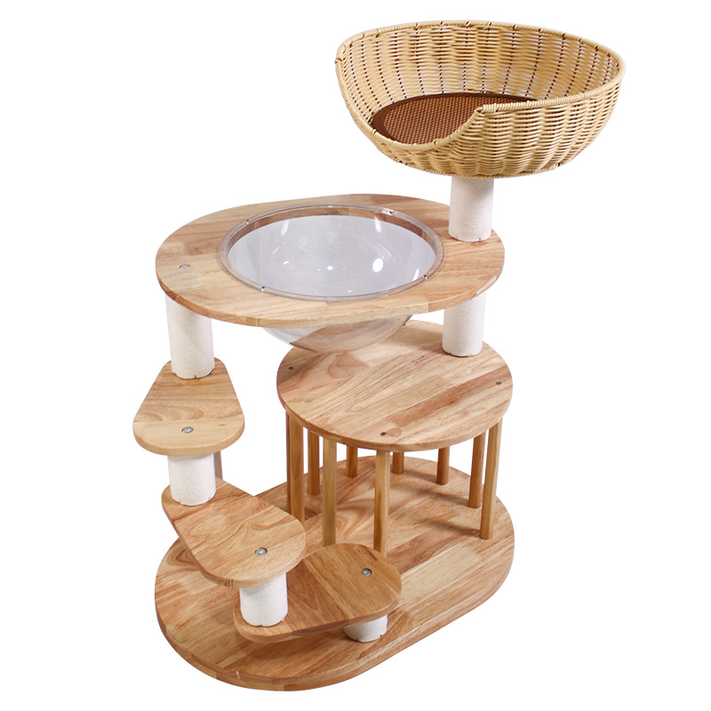 Solid Wood Cat Tree CaT-012