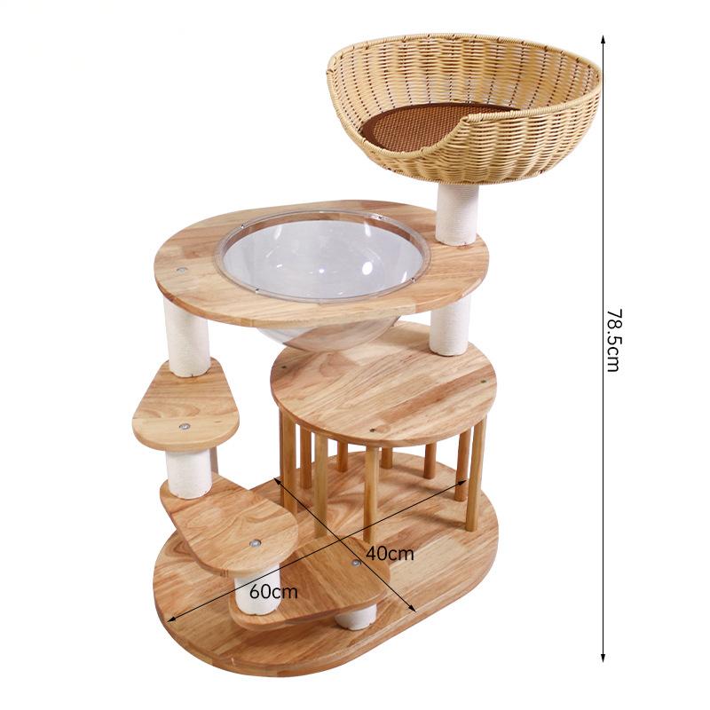 Solid Wood Cat Tree CaT-012