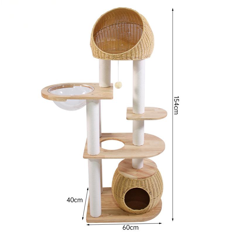 Solid Wood Cat Tree CaT-013