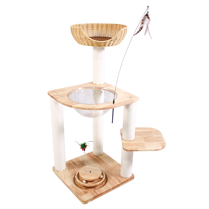 Solid Wood Cat Tree CaT-014