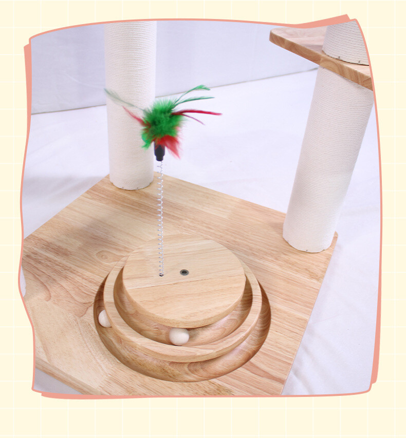 Solid Wood Cat Tree CaT-014