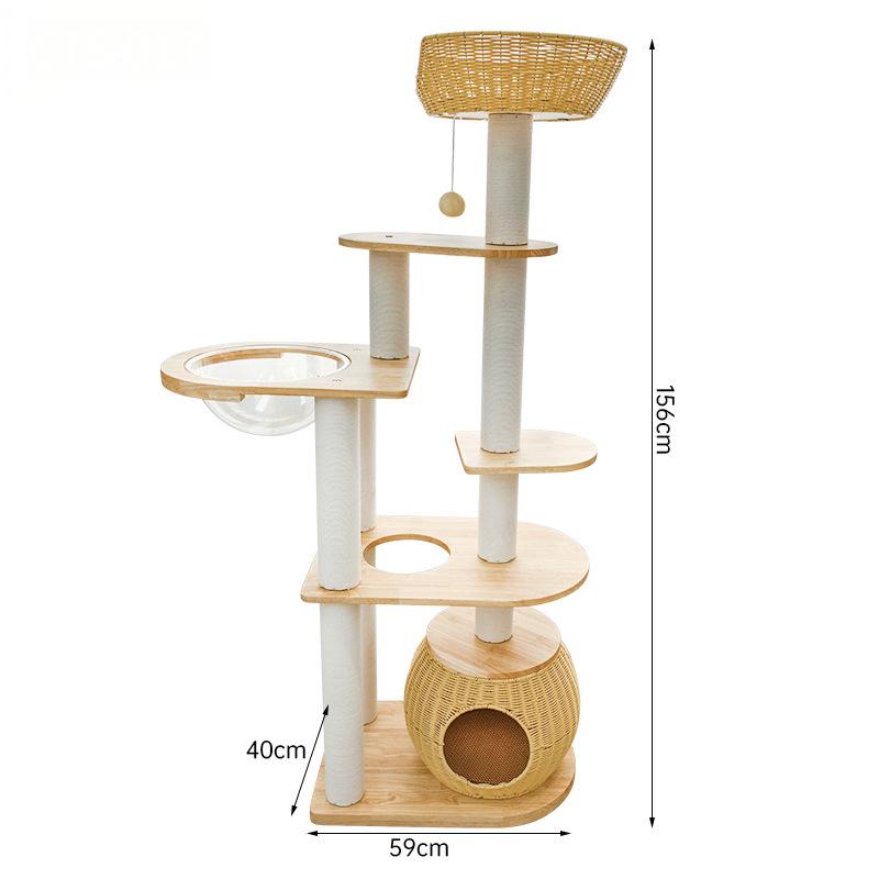 Solid Wood Cat Tree CaT-015