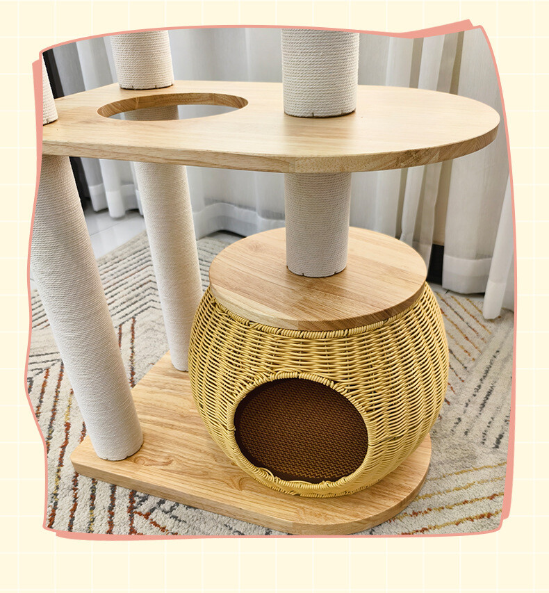 Solid Wood Cat Tree CaT-015