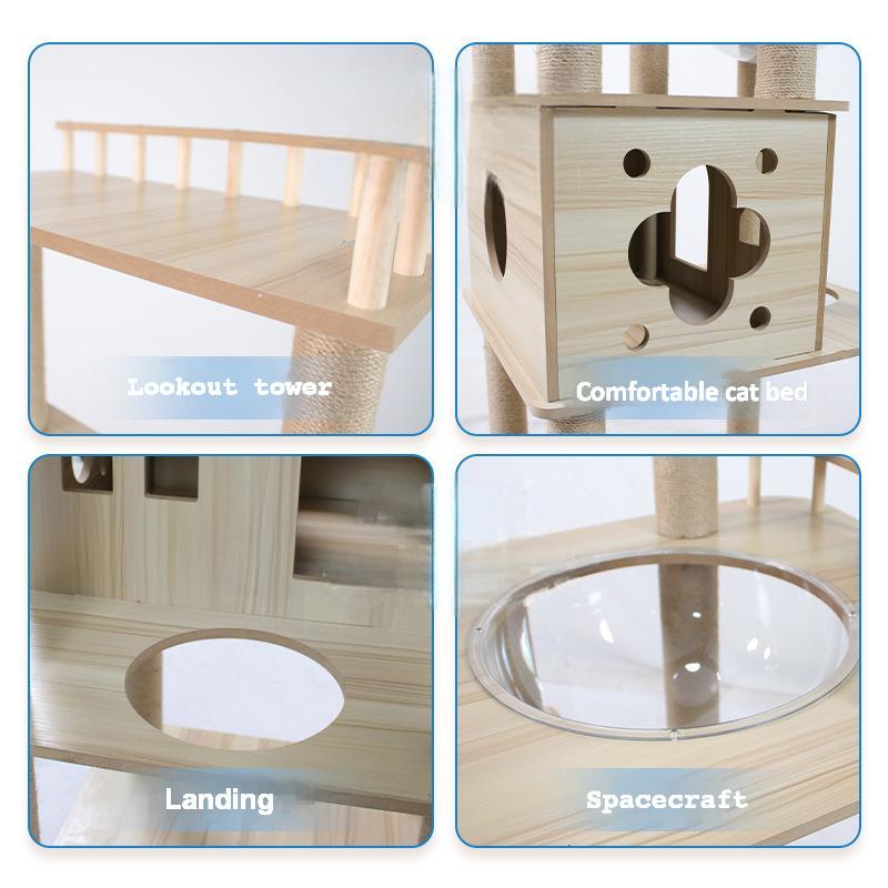 Double Spacecraft Cat Tree CaT-022