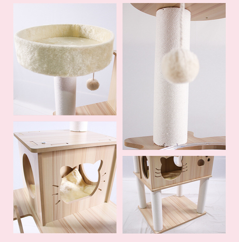 Double Cat Bed Cat Tree CaT-024