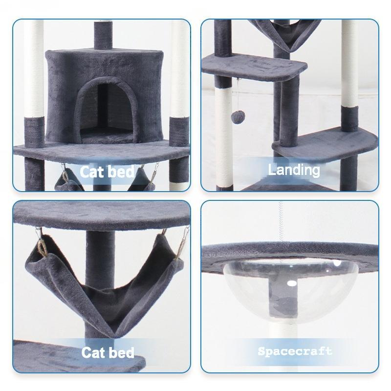 Plush Floor to Ceiling Cat Tree  Cat Tower CaT-039