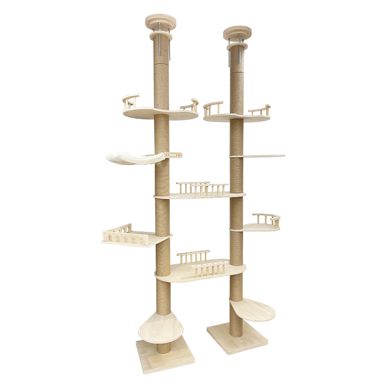 Floor to Ceiling Cat Tree Adjustable Cat Tower  CaT-043