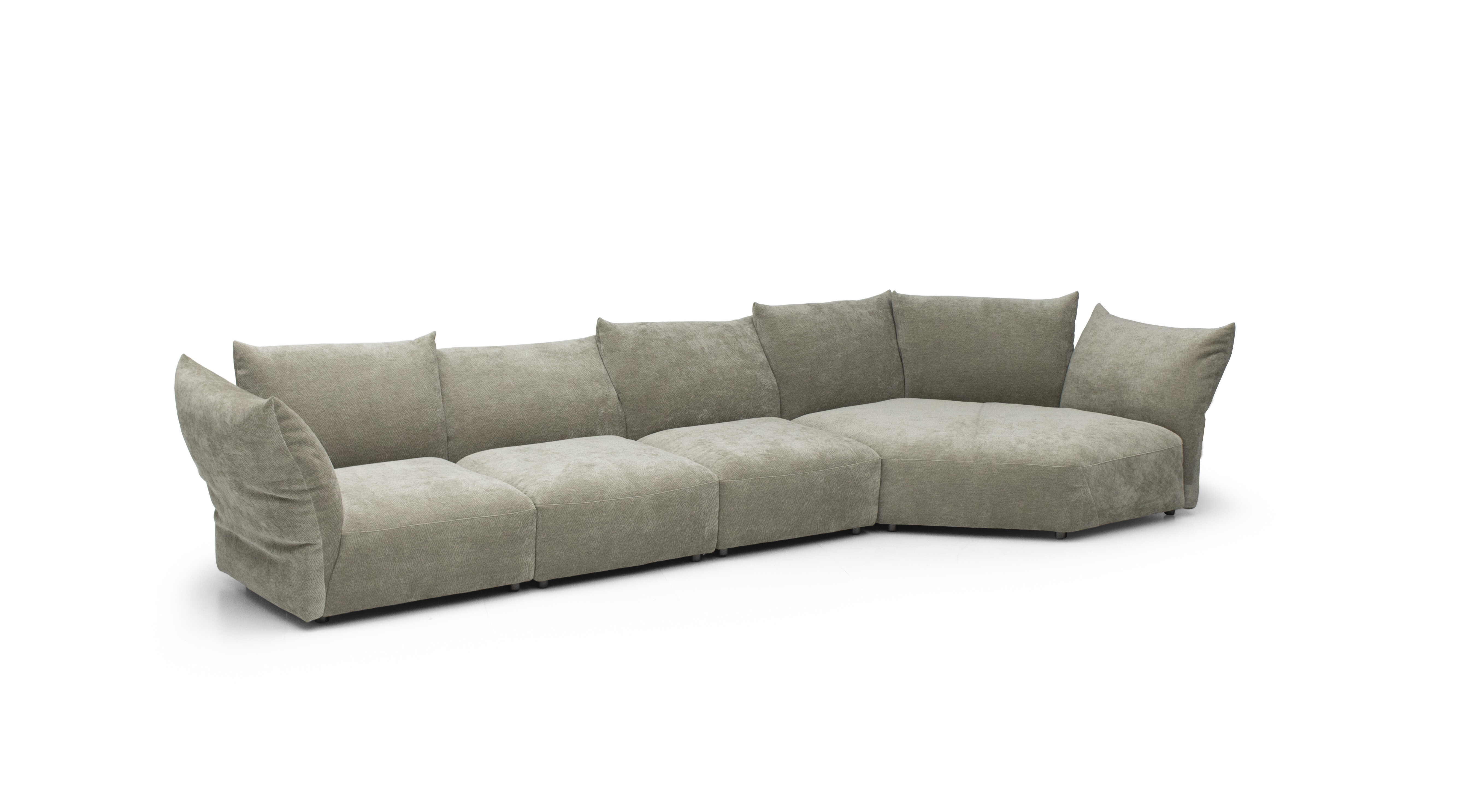 SF0149 wooden frame version petal sofa