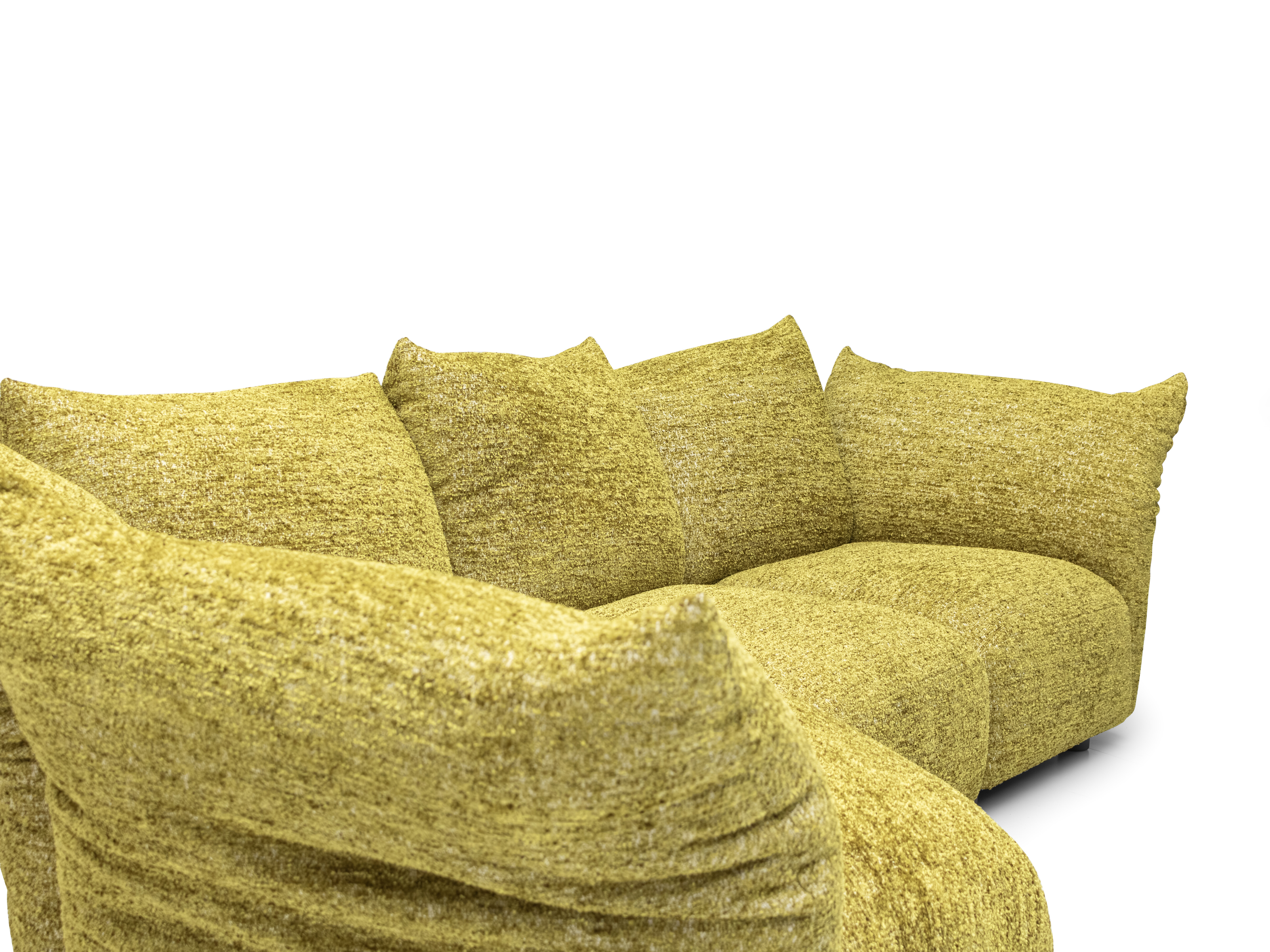 SF0149 full (semi) steel frame petal sofa