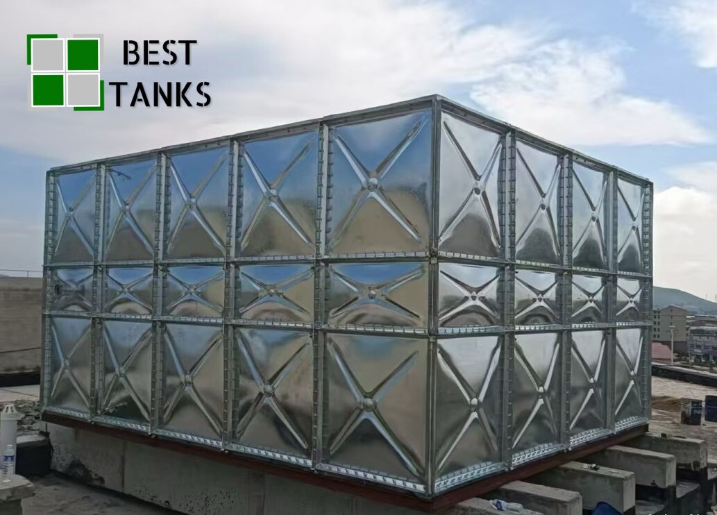 Fire Fighting Galvanized Pressed Steel Modular Assembled Water Storage Tank
