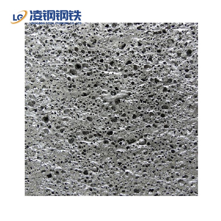 Lightweight fireproof and soundproof foam aluminum / Porous metal foam aluminum / Open and closed cell structure stable aluminum foam board
