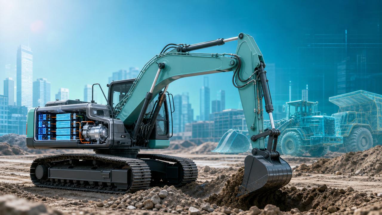 How battery packs support cleaner excavator operations