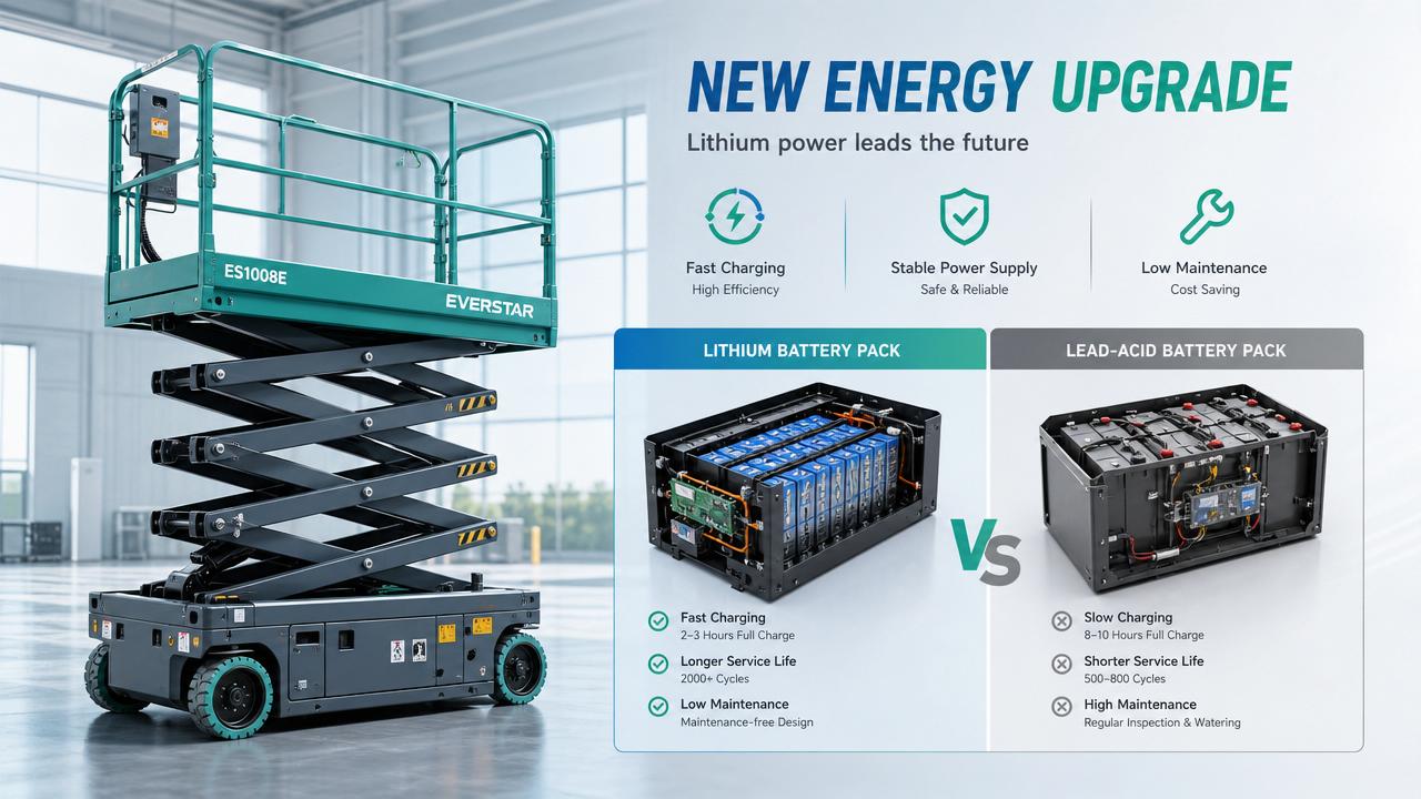 Scissor Lift Battery Market Shift: Why More Fleets Are Moving from Lead-Acid to Lithium