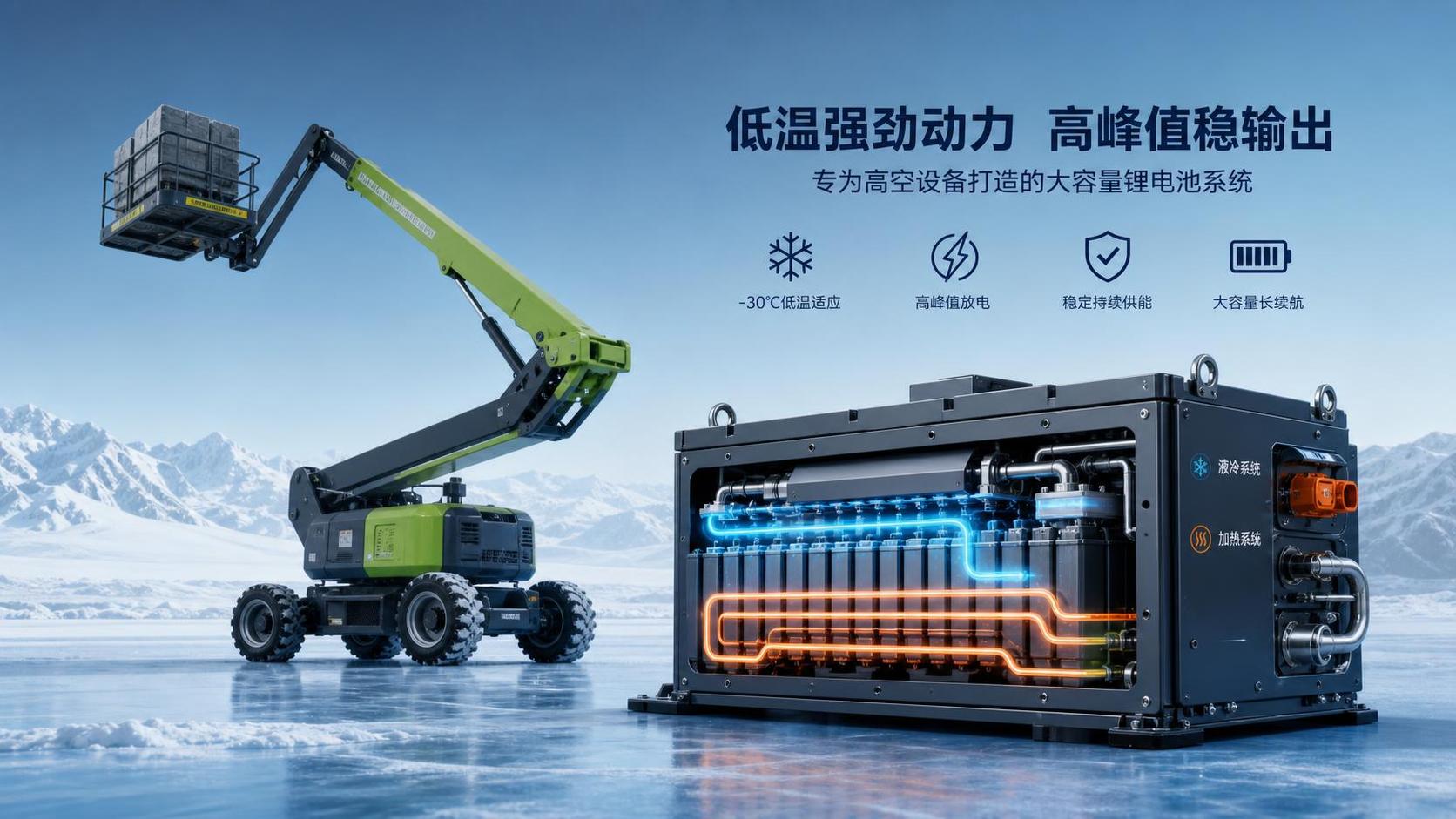 Boom Lift Battery Sizing for Cold Weather and Heavy Duty Cycles