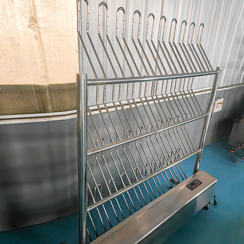 Drying and disinfecting water boot rack