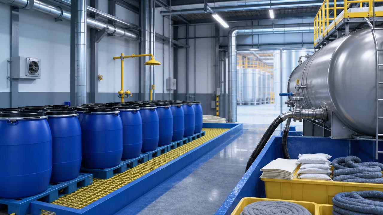 Cómo almacenar y manipular el Ácido Acético Glacial de forma segura en las operaciones de planta