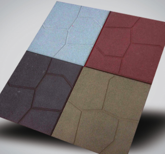 Irregular square bricks