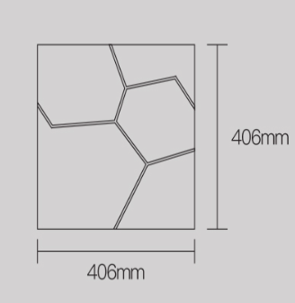 Irregular square bricks