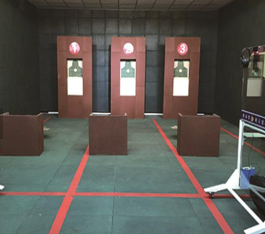 Shooting range wall tiles