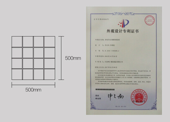 Drainage groove floor tiles