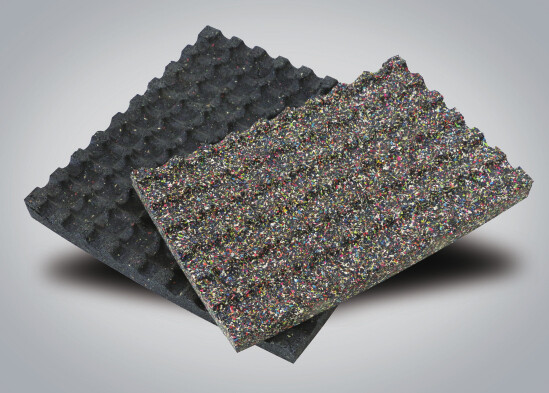 Egg-tray tiles