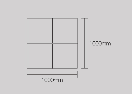 Cross-shaped tiles