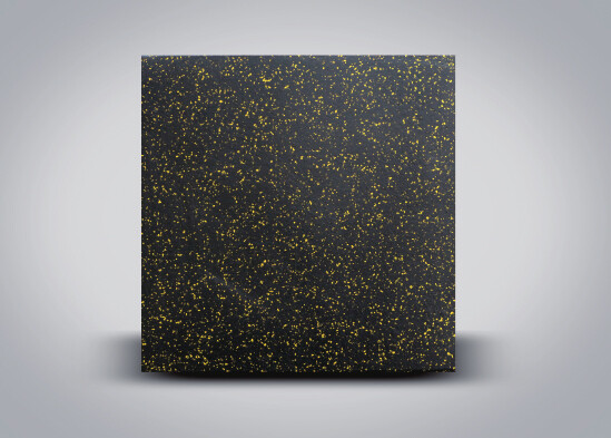 Yellow dot straight-edge, interlocking floor tiles