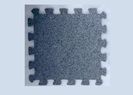 Yellow dot straight-edge, interlocking floor tiles