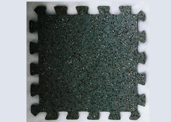 Orange dot straight-edge, interlocking floor tiles