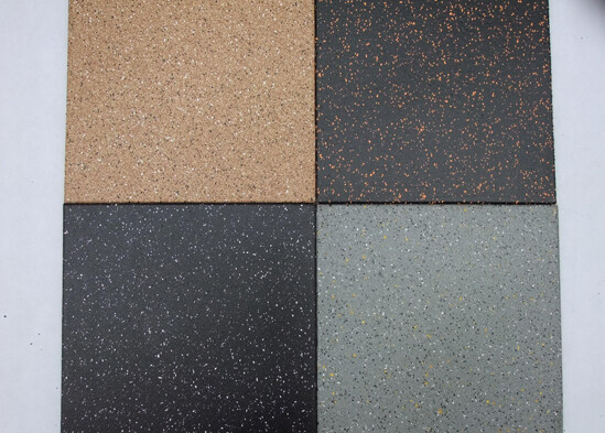 Yellow and white dot straight-edge, interlocking floor tiles