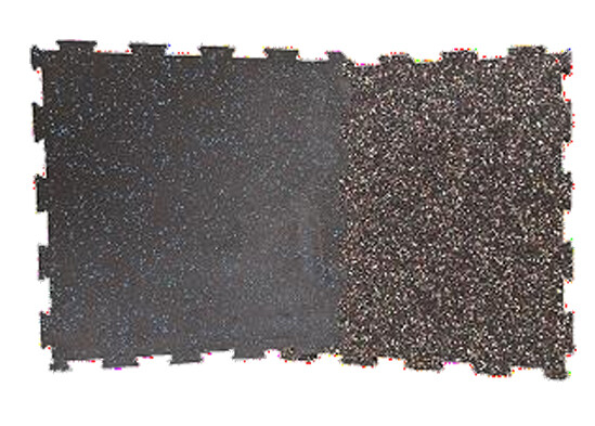 Orange and white dot straight-edge, interlocking floor tiles