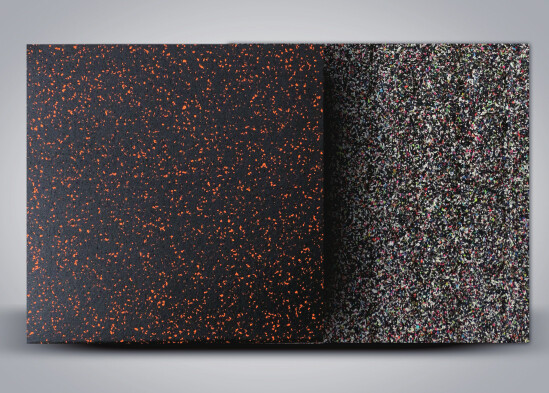 Orange dot laminate flooring