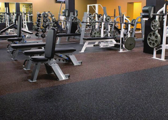 Orange dot laminate flooring