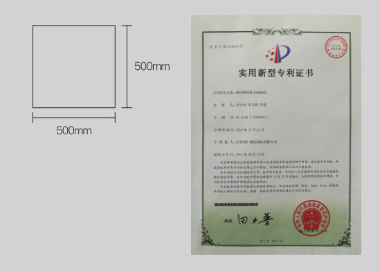 Yellow and white dot laminate rubber flooring