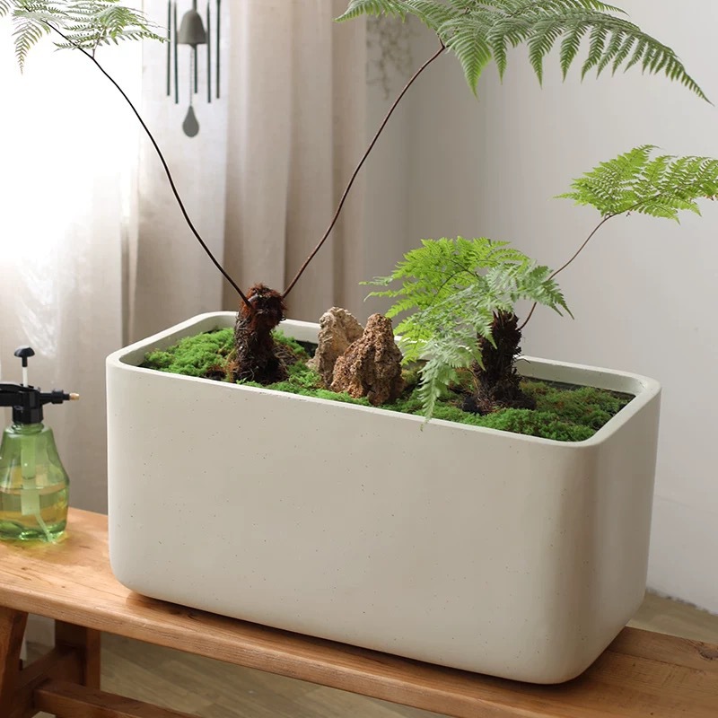 Rectangular flower pot