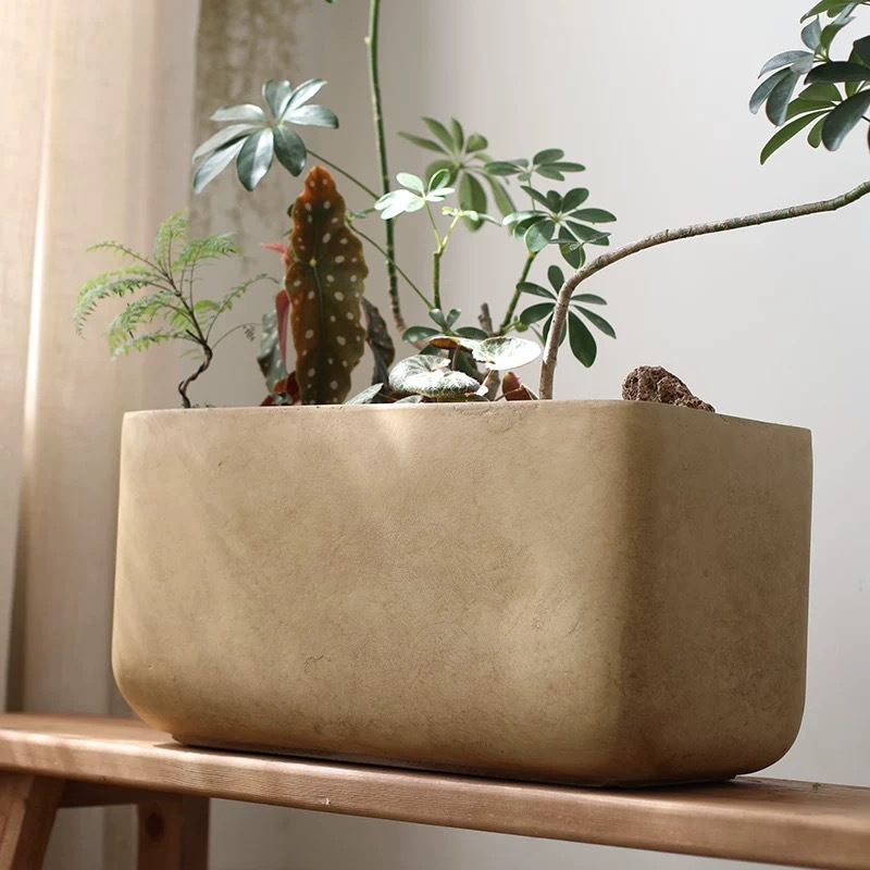 Rectangular flower pot