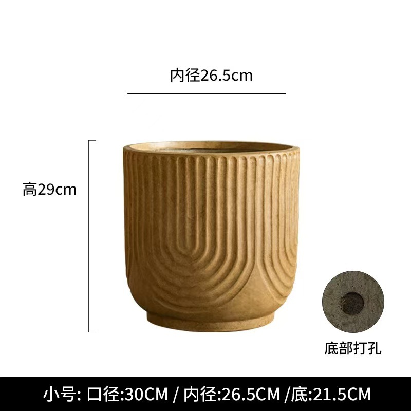 Magnesium clay flower pot