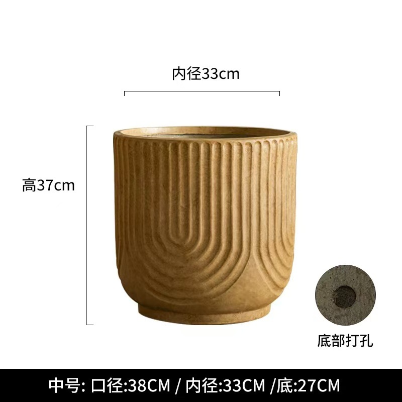 Magnesium clay flower pot