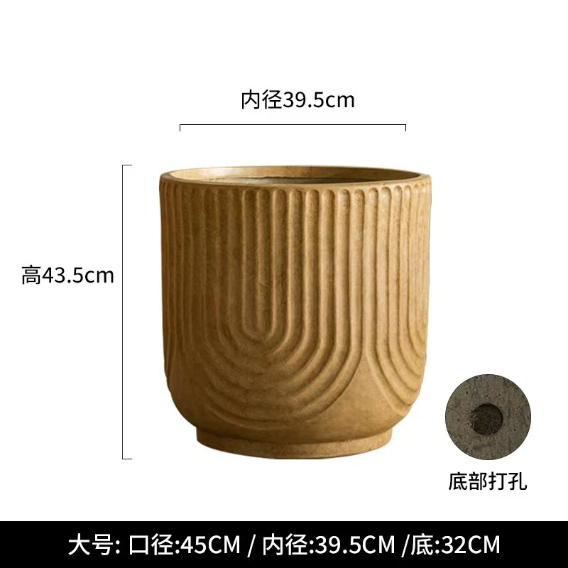 Magnesium clay flower pot