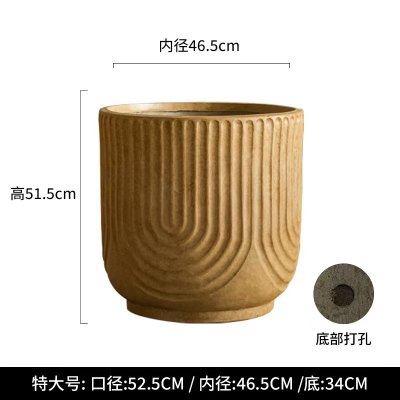 Magnesium clay flower pot