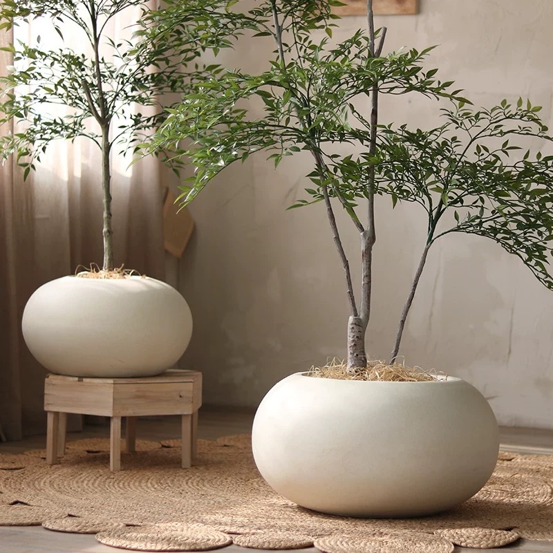 Flat spherical flower pot Flat spherical flower pot
