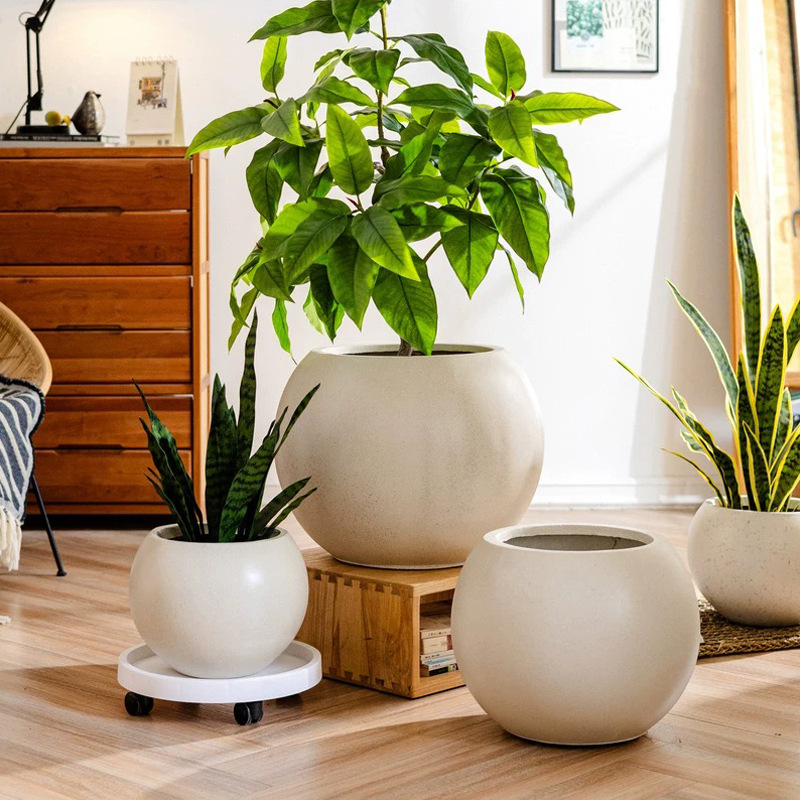 Large round flower pot