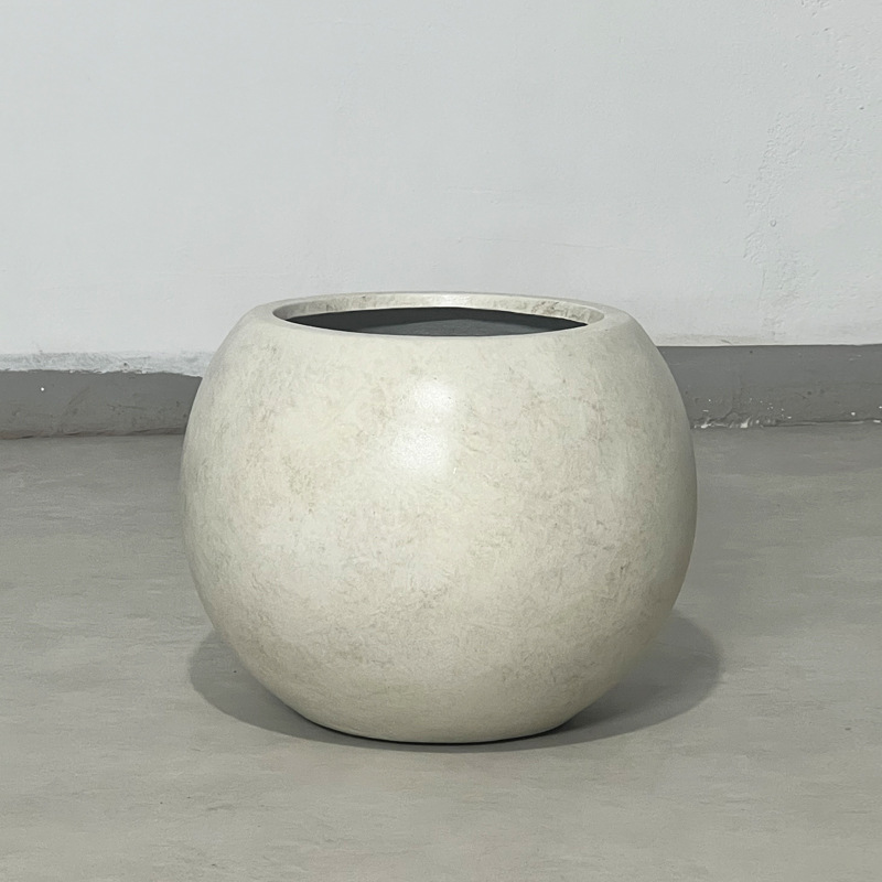 Large round flower pot