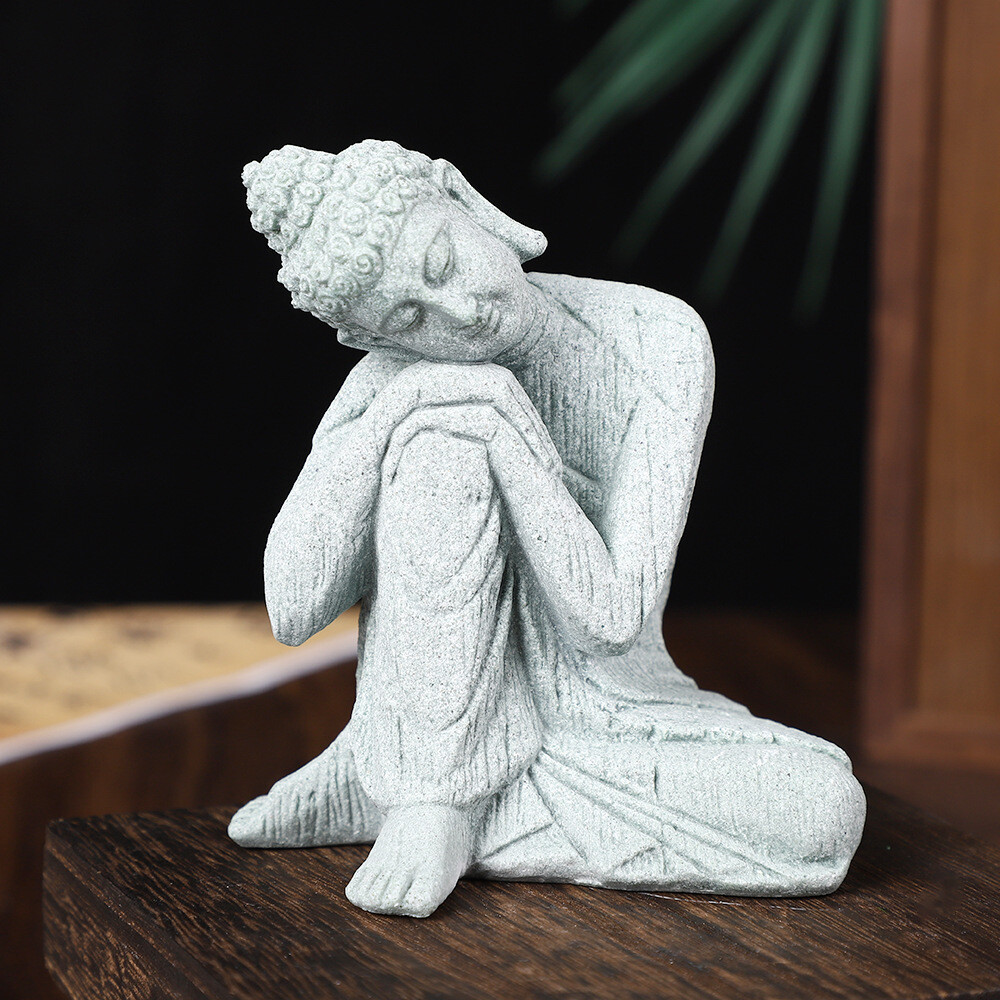 Zen Stone Monk Meditation Ornament​​