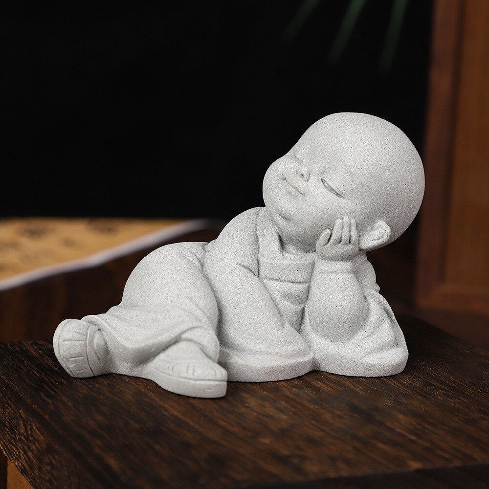 Zen Stone Monk Meditation Ornament​​