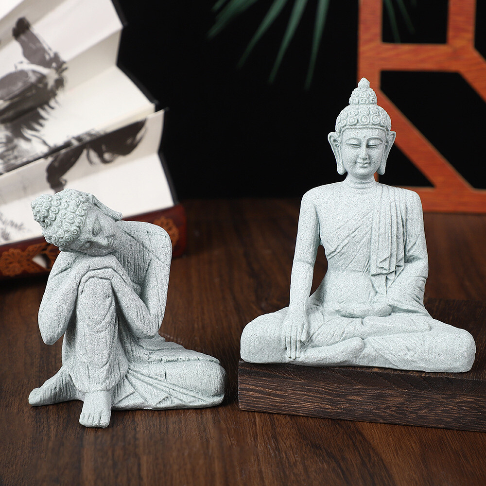 Zen Stone Monk Meditation Ornament​​