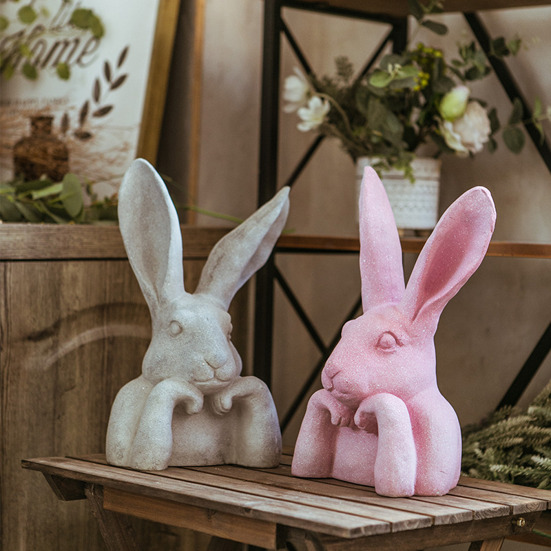 Pensive Rabbit Sculpture