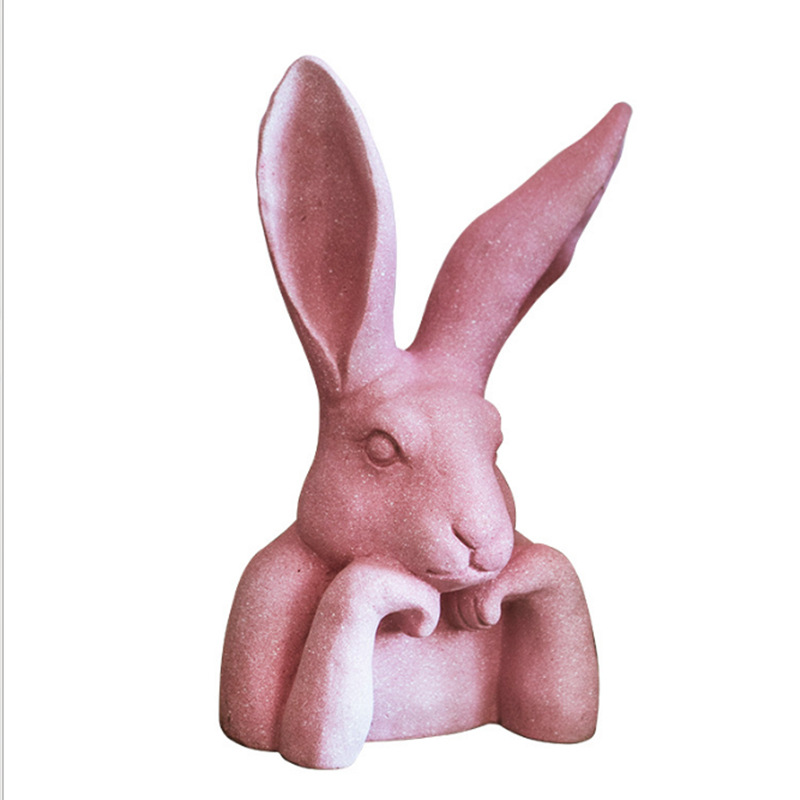 Pensive Rabbit Sculpture