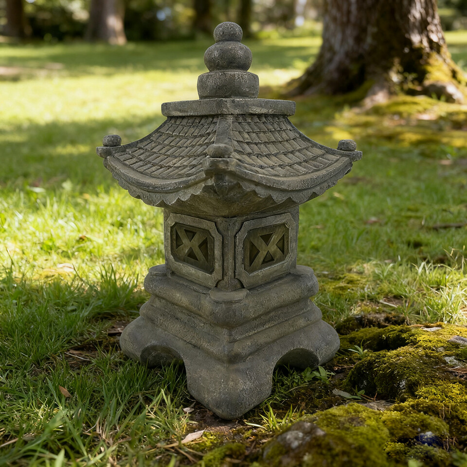 Japanese - Style Magnesium Oxide Garden Pagoda